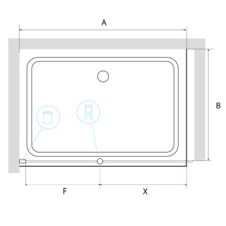 Душевая перегородка 80*195 RGW WA-034 Хром/Прозрачное/8 мм (Easy)